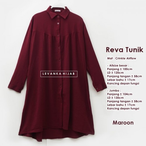 Reva-002 Reva Tunik Crinkle Airflow